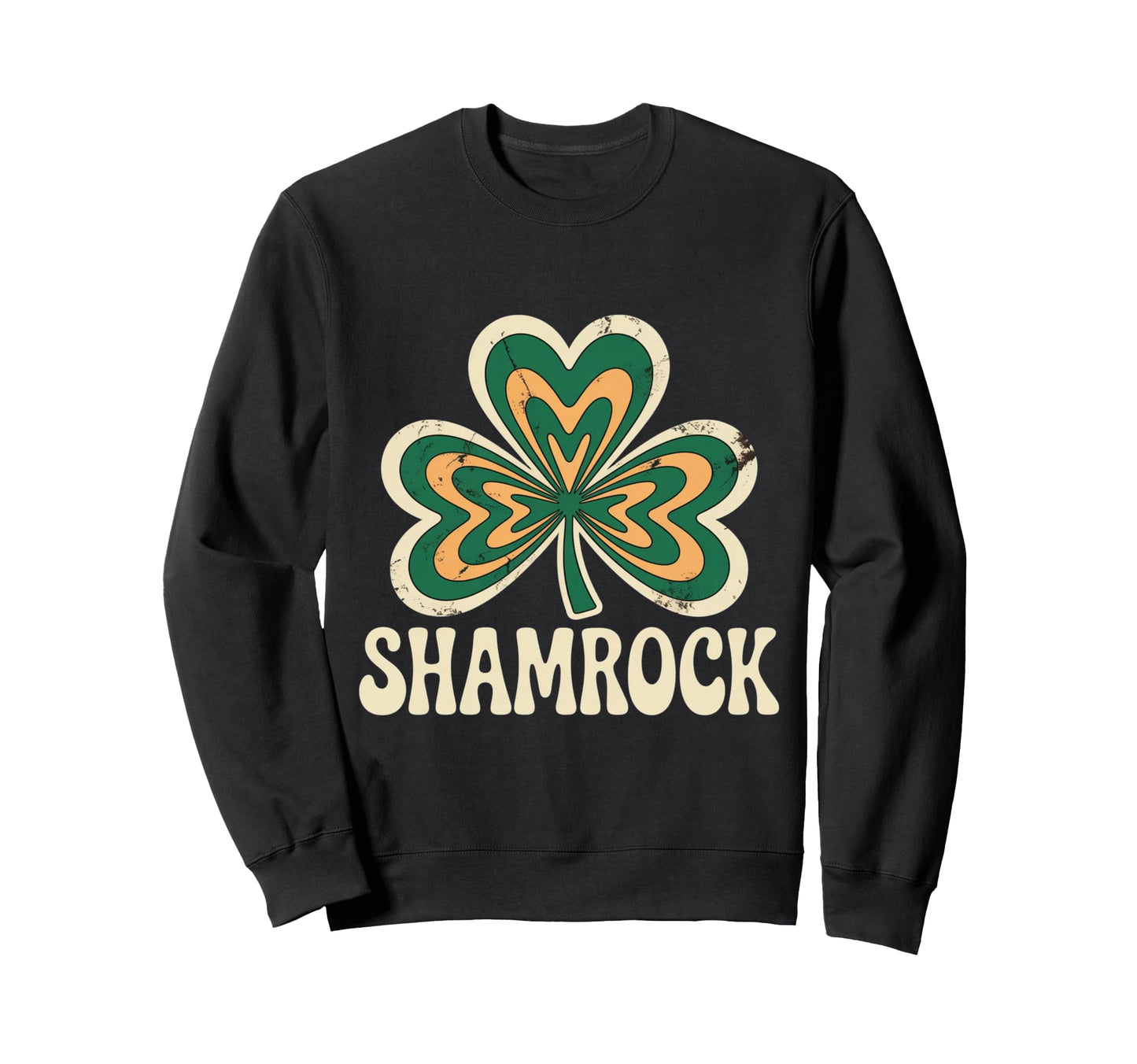 St Patricks Day Shamrock Lucky Sweatshirt - Unique Graphic Unisex - T-Shirt, Sweatshirt, Hoodie