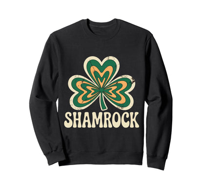 St Patricks Day Shamrock Lucky Sweatshirt - Unique Graphic Unisex - T-Shirt, Sweatshirt, Hoodie