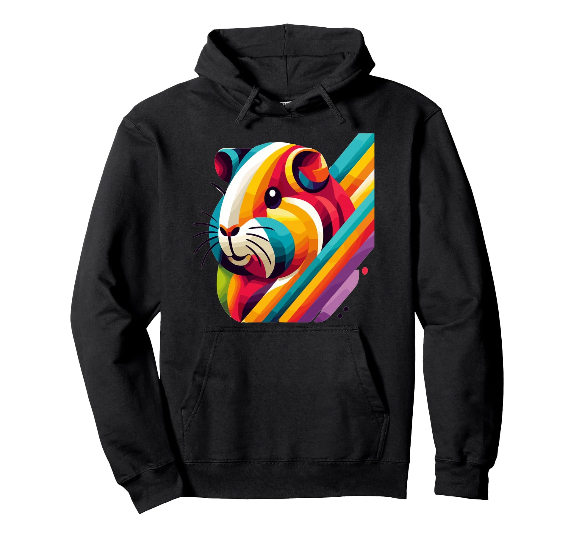 Guinea Pig Lovers Pop Art Rainbow Cavi Hoodie - Minimalist Print Unisex - T-Shirt, Sweatshirt, Hoodie