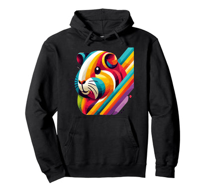 Guinea Pig Lovers Pop Art Rainbow Cavi Hoodie - Minimalist Print Unisex - T-Shirt, Sweatshirt, Hoodie