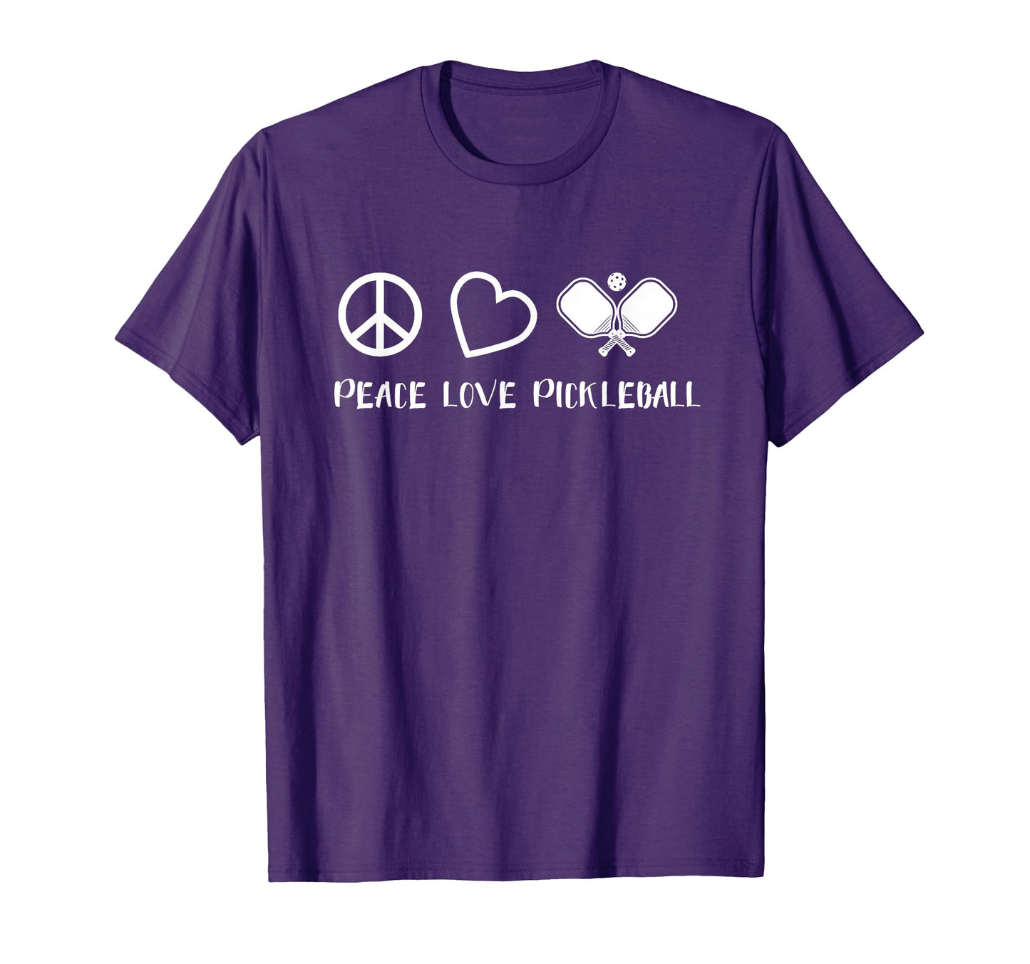 Peace Love Pickleball Player Coach T-Shirt - Novelty Apparel Men Women - T-Shirt, Sweatshirt, Hoodie