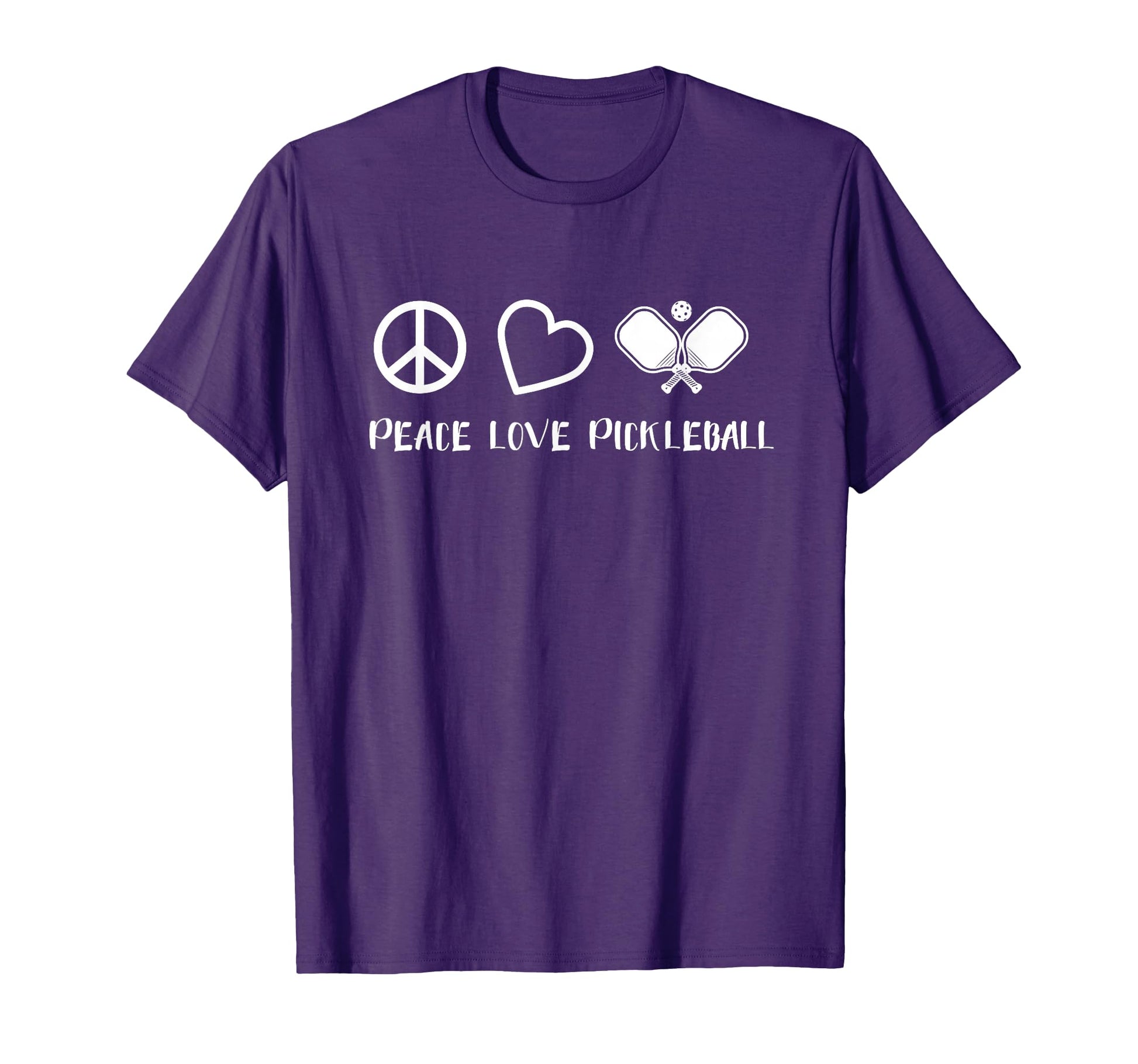 Peace Love Pickleball Player Coach T-Shirt - Novelty Apparel Men Women - T-Shirt, Sweatshirt, Hoodie