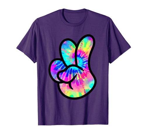 Peace Hand Sign Tie Dye Kindness And T-Shirt - Novelty Apparel Men Women - T-Shirt, Sweatshirt, Hoodie