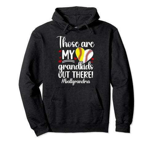 My Grandkids Ball Grandma Baseball Hoodie - Custom Art Print Unisex - T-Shirt, Sweatshirt, Hoodie