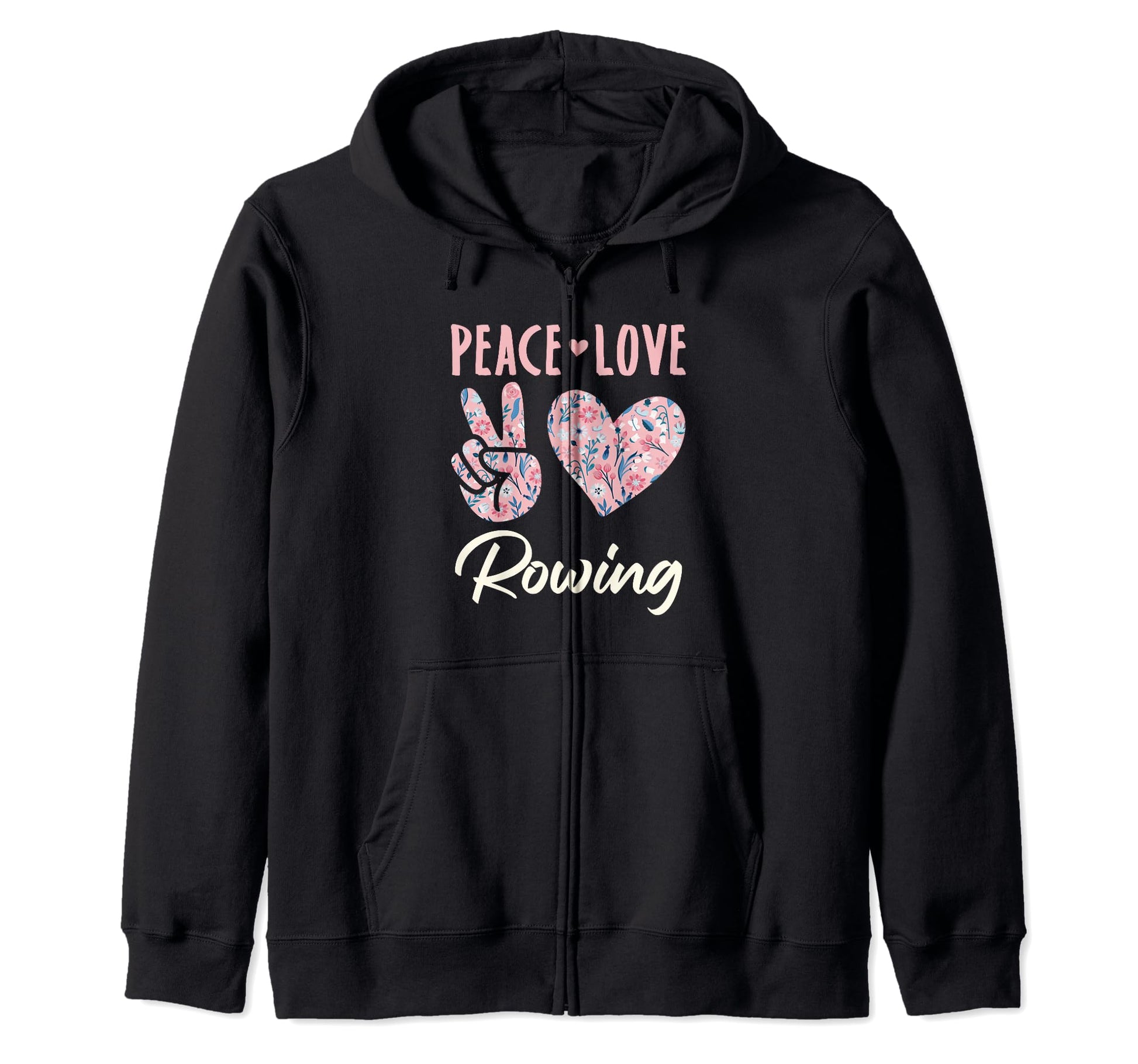 Peace Love Rowing Gifts And T-Shirt - Trendy Graphic for Adults - T-Shirt, Sweatshirt, Hoodie