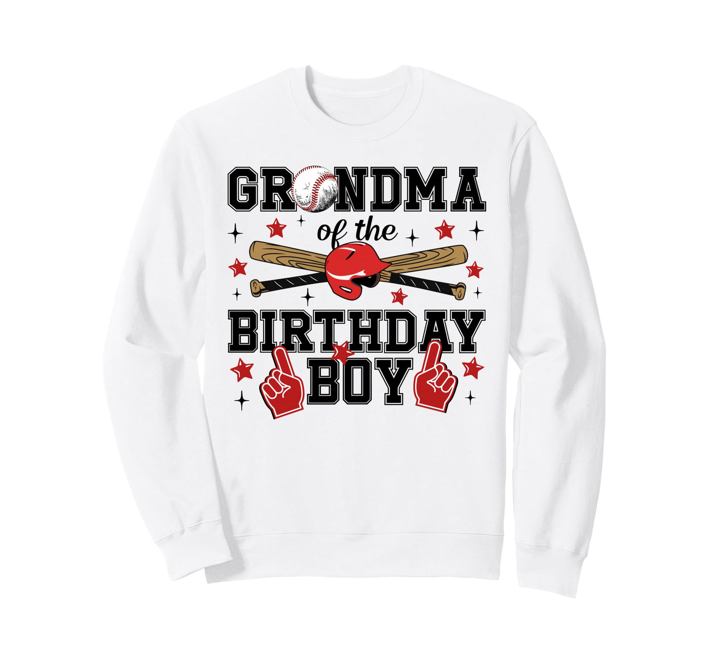 Grandma Birthday Baseball Sport Sweatshirt - Unique Graphic for Adults - T-Shirt, Sweatshirt, Hoodie