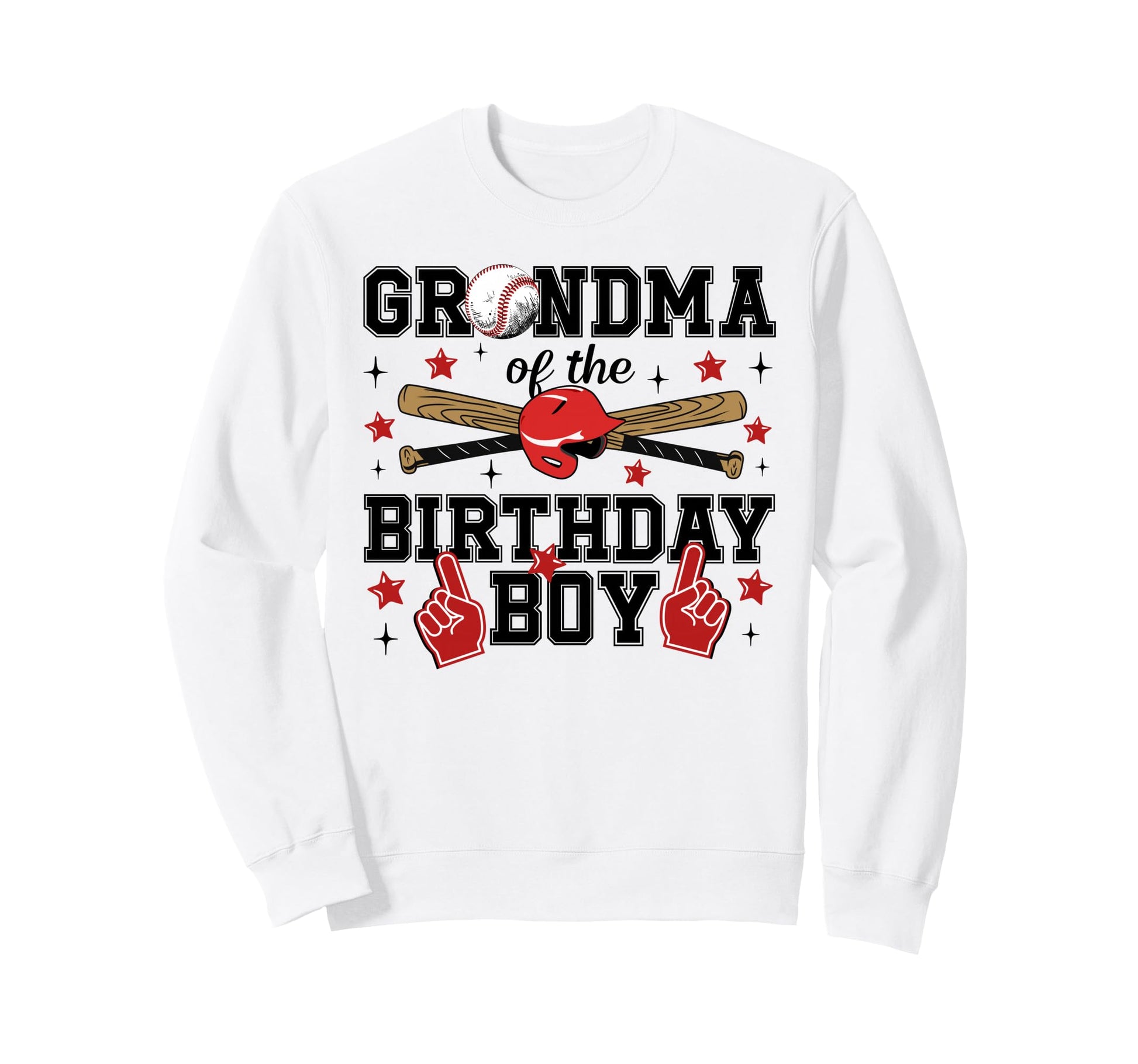 Grandma Birthday Baseball Sport Sweatshirt - Unique Graphic for Adults - T-Shirt, Sweatshirt, Hoodie