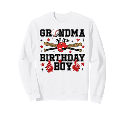 Grandma Birthday Baseball Sport Sweatshirt - Unique Graphic for Adults - T-Shirt, Sweatshirt, Hoodie