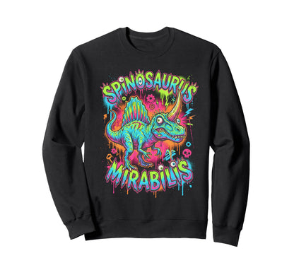 Spinosaurus Mirabilis Grunge Sweatshirt - Casual Everyday Wear for Adults - T-Shirt, Sweatshirt, Hoodie