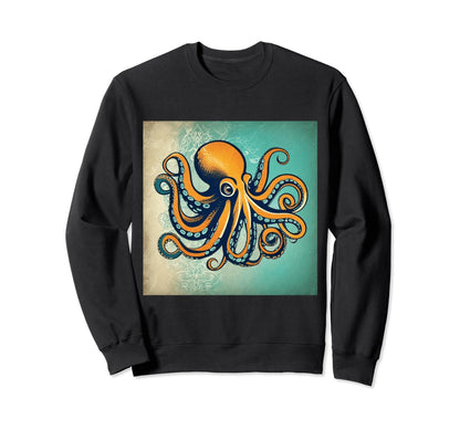 Surreal Octopus Kraken Boho And Hippie Sweatshirt - Trendy Graphic Unisex - T-Shirt, Sweatshirt, Hoodie