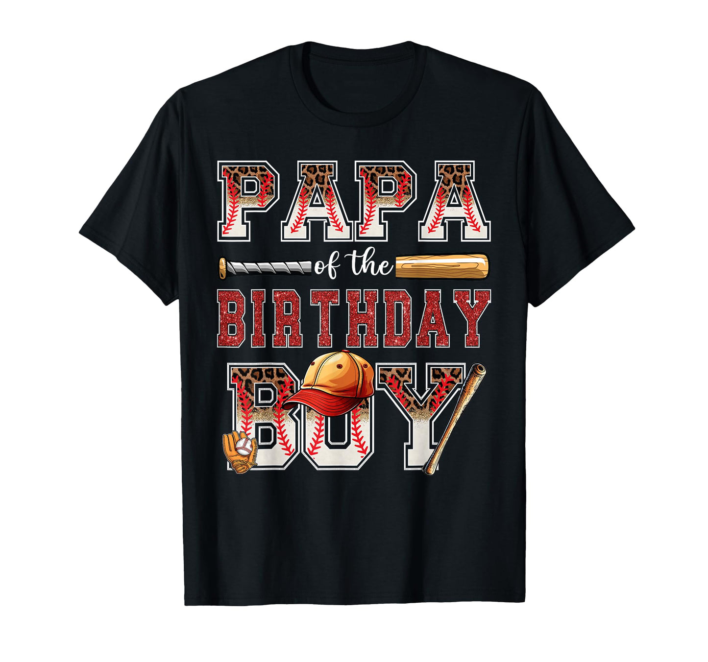 Papa Birthday Baseball Player Bday T-Shirt - Minimalist Print for Adults - T-Shirt, Sweatshirt, Hoodie