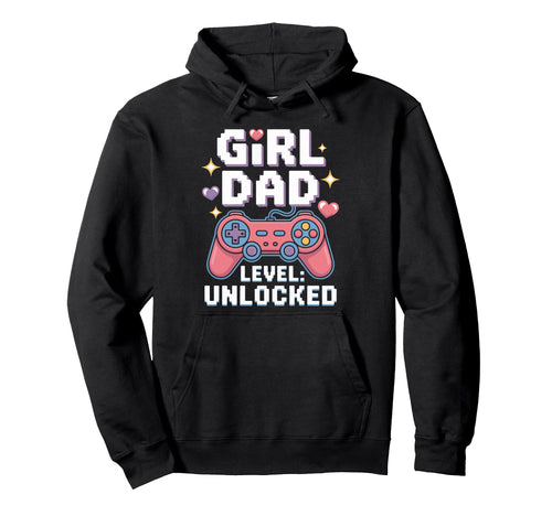Dad Level Unlocked Funny Gamer Dad New Hoodie - Aesthetic Graphic Unisex - T-Shirt, Sweatshirt, Hoodie