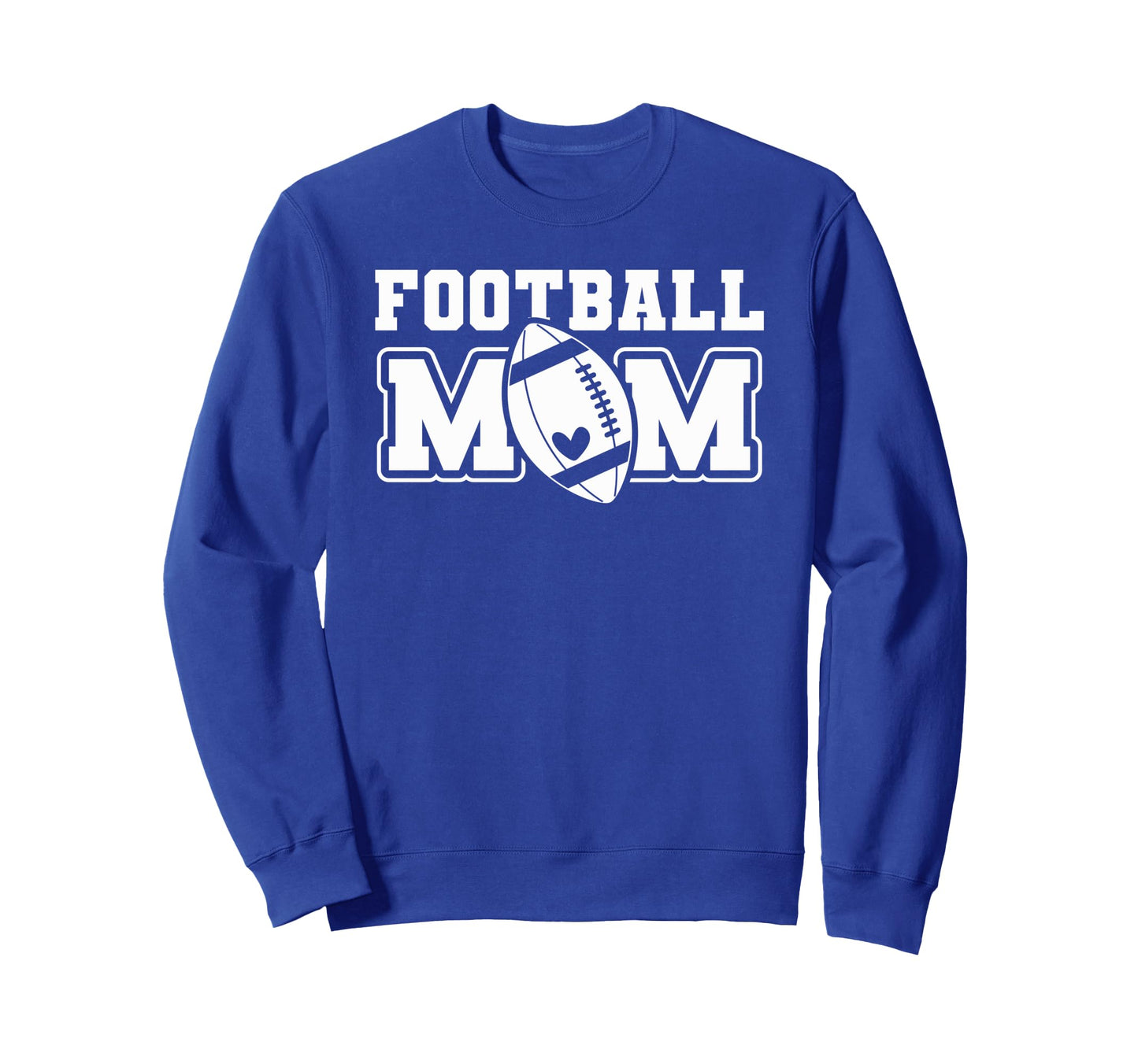 Womens Game Day White And Blue Sweatshirt - Minimalist Print for Adults - T-Shirt, Sweatshirt, Hoodie