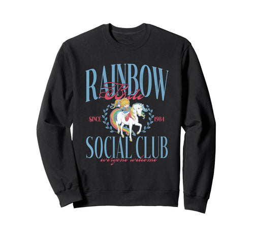 Rainbow Brite Social Club Since Sweatshirt - Aesthetic Graphic Men Women - T-Shirt, Sweatshirt, Hoodie
