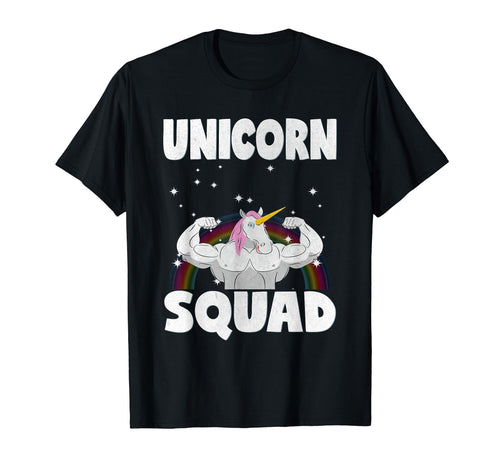Unicorn Squad Rainbow Unicorns T-Shirt - Casual Everyday Wear Men Women - T-Shirt, Sweatshirt, Hoodie