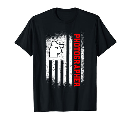 Funny Photography Lover American Flag T-Shirt - Streetwear Style for Adults - T-Shirt, Sweatshirt, Hoodie