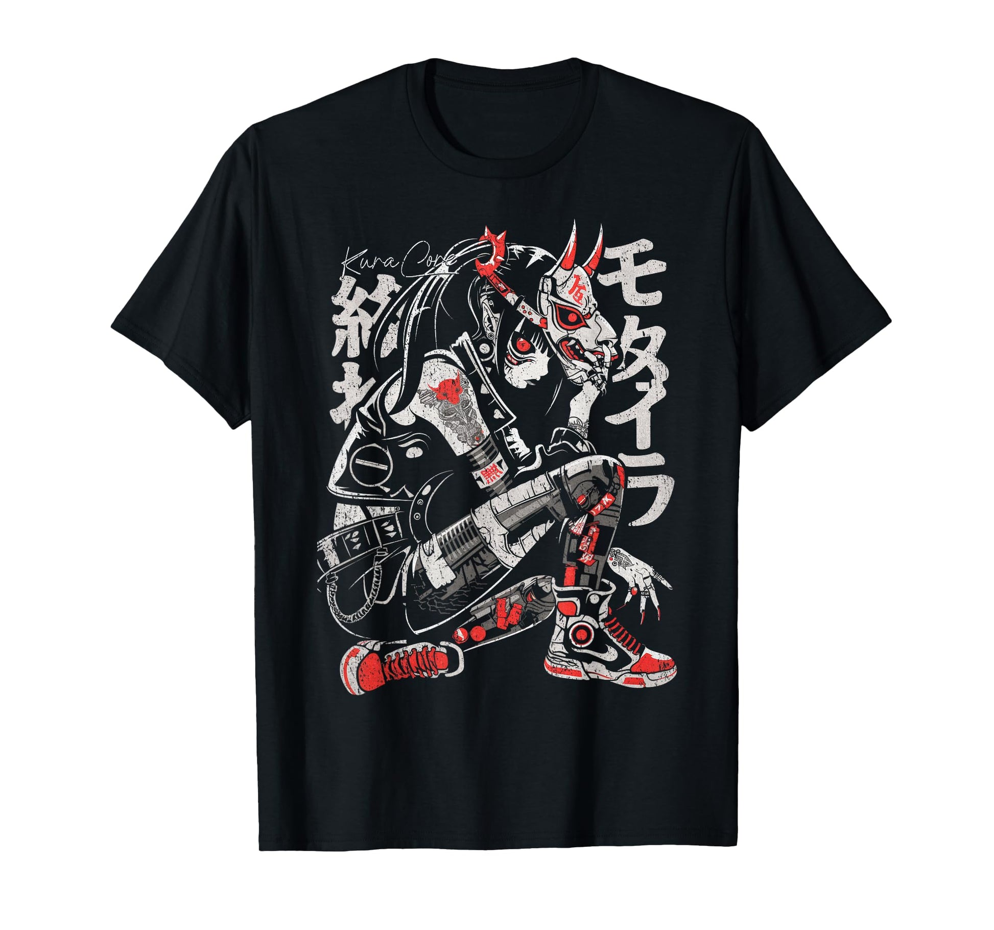 Japanese Streetwear Cyberpunk Y2K T-Shirt - Graphic Print for Adults - T-Shirt, Sweatshirt, Hoodie
