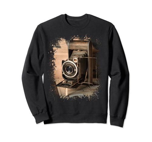 Camera Sepia Tone Photo Photographer Sweatshirt - Aesthetic Graphic Unisex - T-Shirt, Sweatshirt, Hoodie