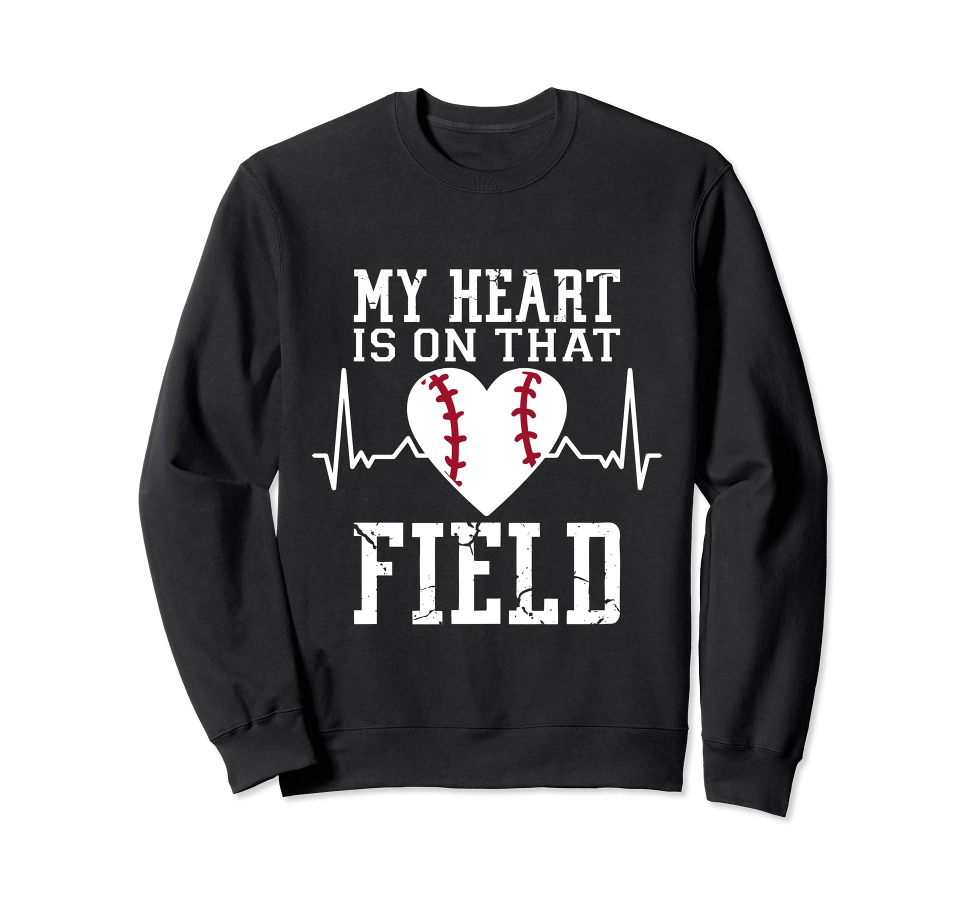 Baseball Mom My Heart Is That Field Sweatshirt - Trendy Graphic Men Women - T-Shirt, Sweatshirt, Hoodie
