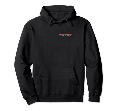 Pride Month Gaymer Gamer Rainbow Heart Hoodie - Novelty Apparel for Adults - T-Shirt, Sweatshirt, Hoodie