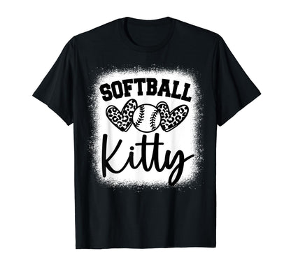 Personalized Baseball Heart Kitty T-Shirt - Novelty Apparel for Adults - T-Shirt, Sweatshirt, Hoodie
