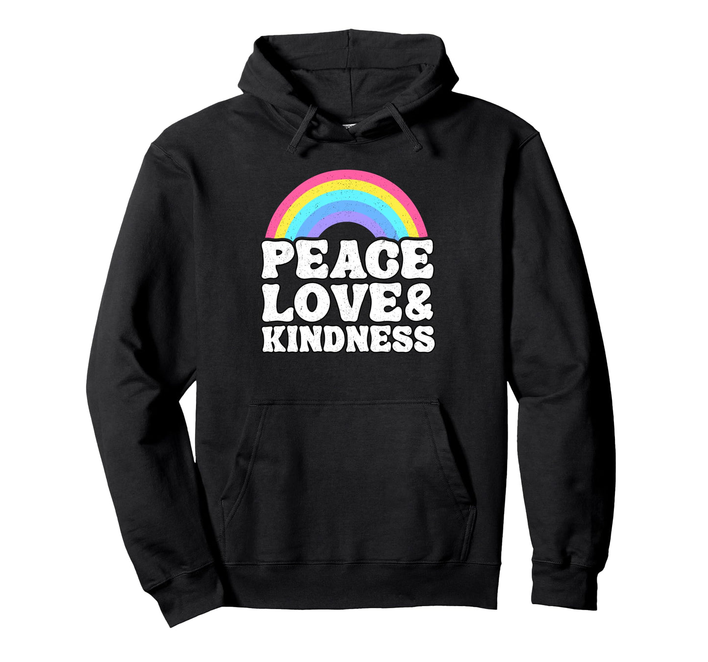 Anti Bullying Rainbow Peace Hippie Hoodie - Streetwear Style Men Women - T-Shirt, Sweatshirt, Hoodie