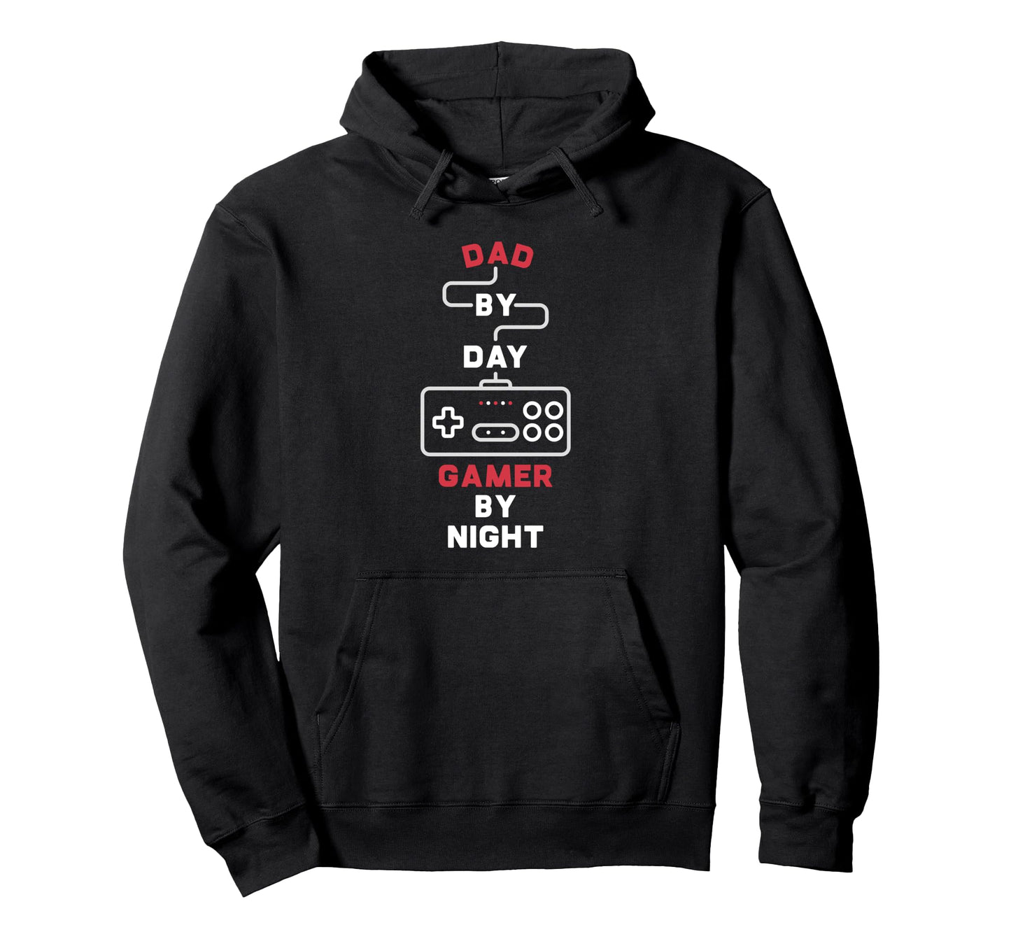 Dad Day Gamer Night Gaming Controller Hoodie - Novelty Apparel for Adults - T-Shirt, Sweatshirt, Hoodie