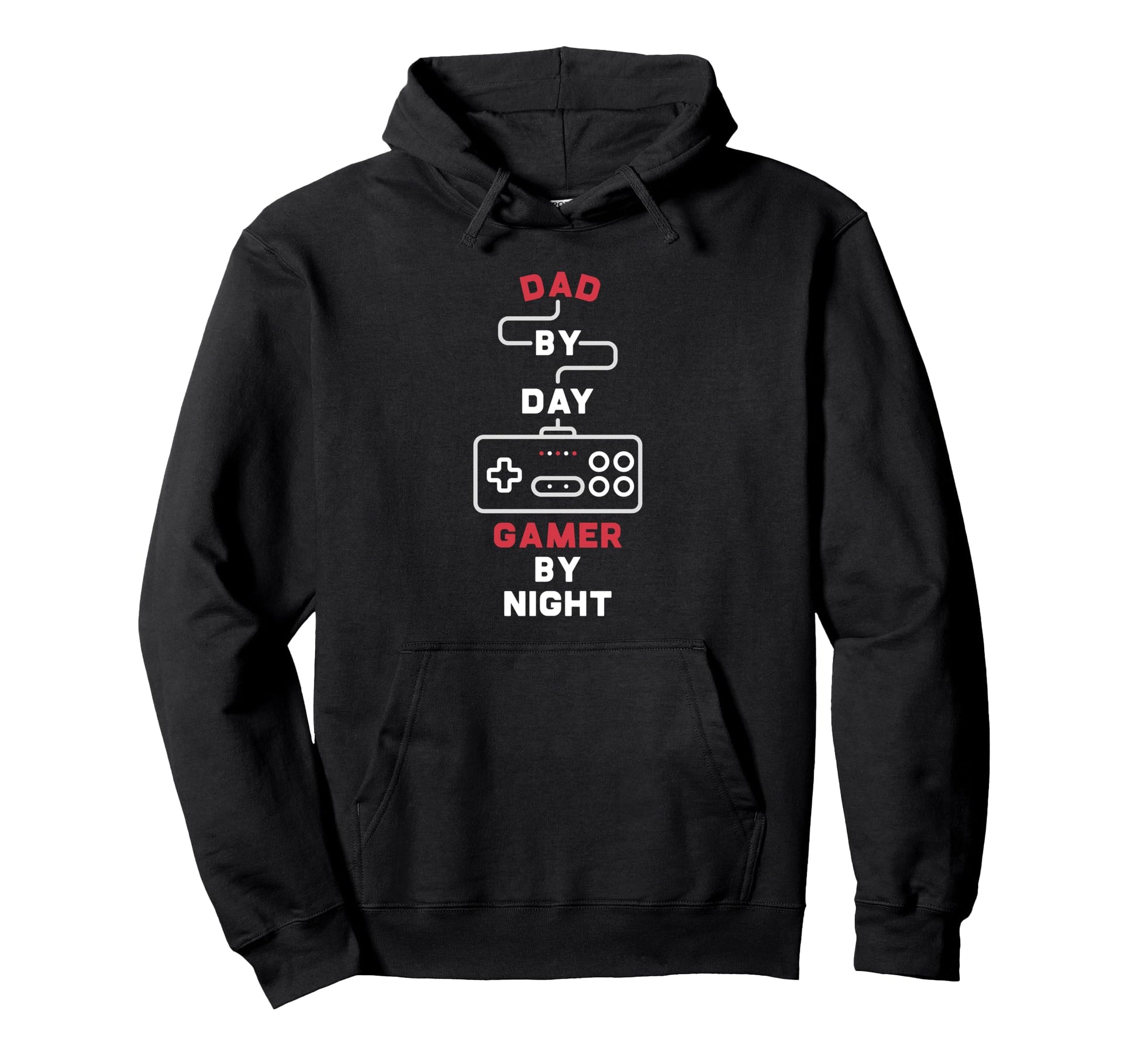 Dad Day Gamer Night Gaming Controller Hoodie - Novelty Apparel for Adults - T-Shirt, Sweatshirt, Hoodie