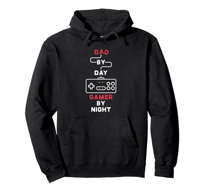 Dad Day Gamer Night Gaming Controller Hoodie - Novelty Apparel for Adults - T-Shirt, Sweatshirt, Hoodie