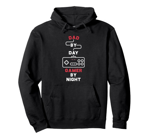 Dad Day Gamer Night Gaming Controller Hoodie - Novelty Apparel for Adults - T-Shirt, Sweatshirt, Hoodie