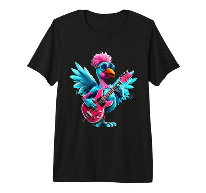 Rock And Roll Bird Electric Guitar T-Shirt - Graphic Print for Adults - T-Shirt, Sweatshirt, Hoodie