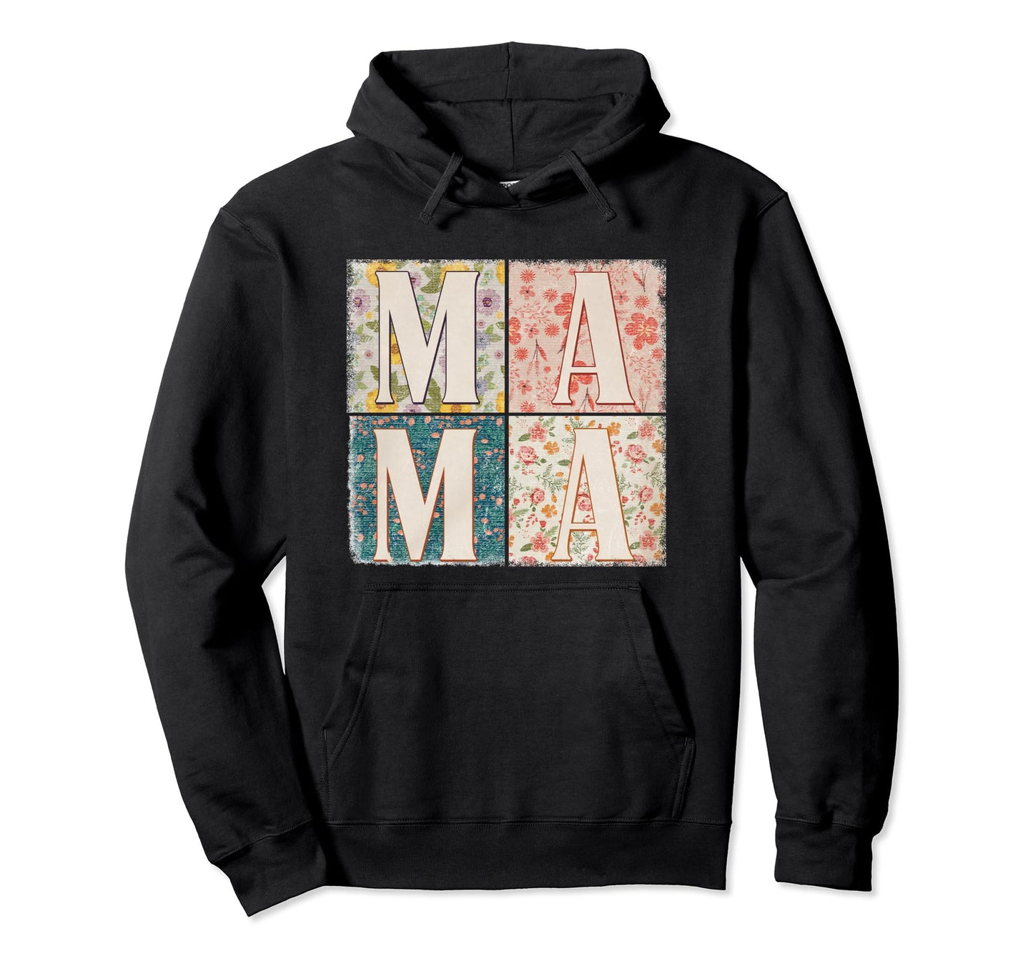 Boho Floral Mama Mothers Day Gift Mom Hoodie - Minimalist Print Men Women - T-Shirt, Sweatshirt, Hoodie