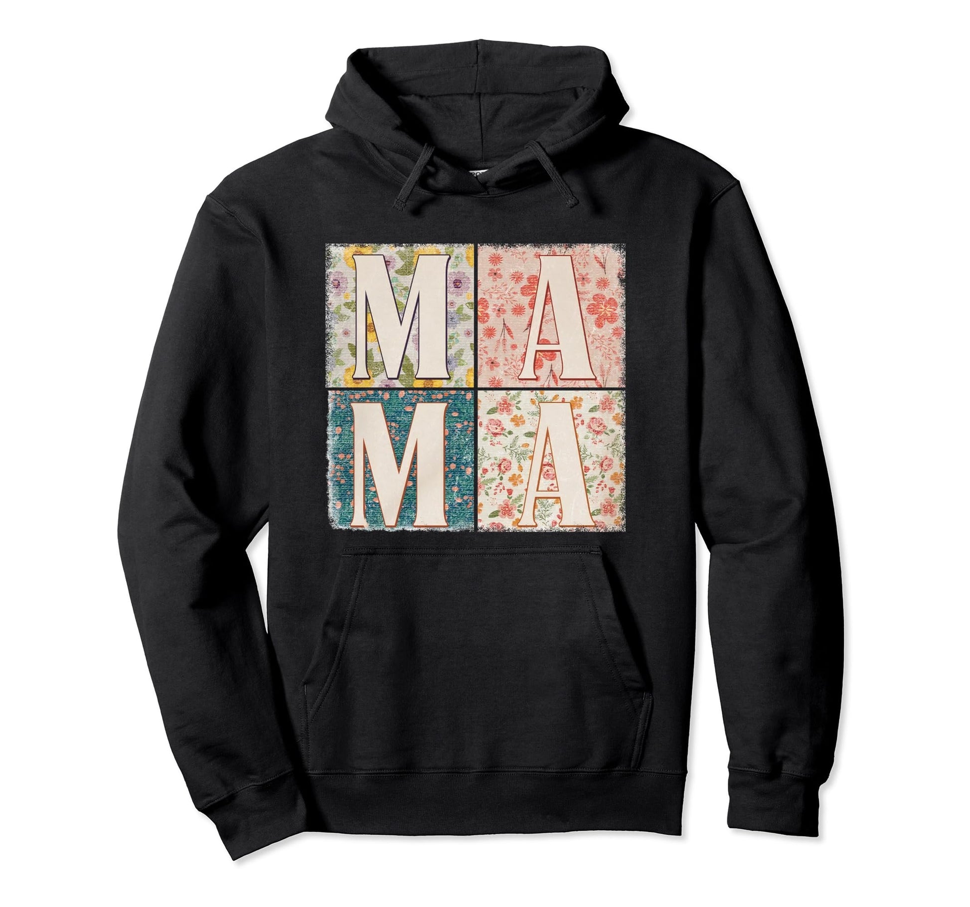 Boho Floral Mama Mothers Day Gift Mom Hoodie - Minimalist Print Men Women - T-Shirt, Sweatshirt, Hoodie