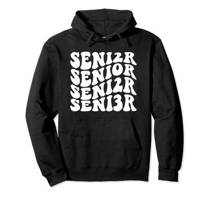Groovy Boho Senior 2023 Graduation Hoodie - Casual Everyday Wear Men Women - T-Shirt, Sweatshirt, Hoodie