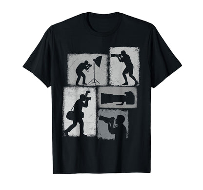 Photographer Collage Photography T-Shirt - Custom Art Print Men Women - T-Shirt, Sweatshirt, Hoodie