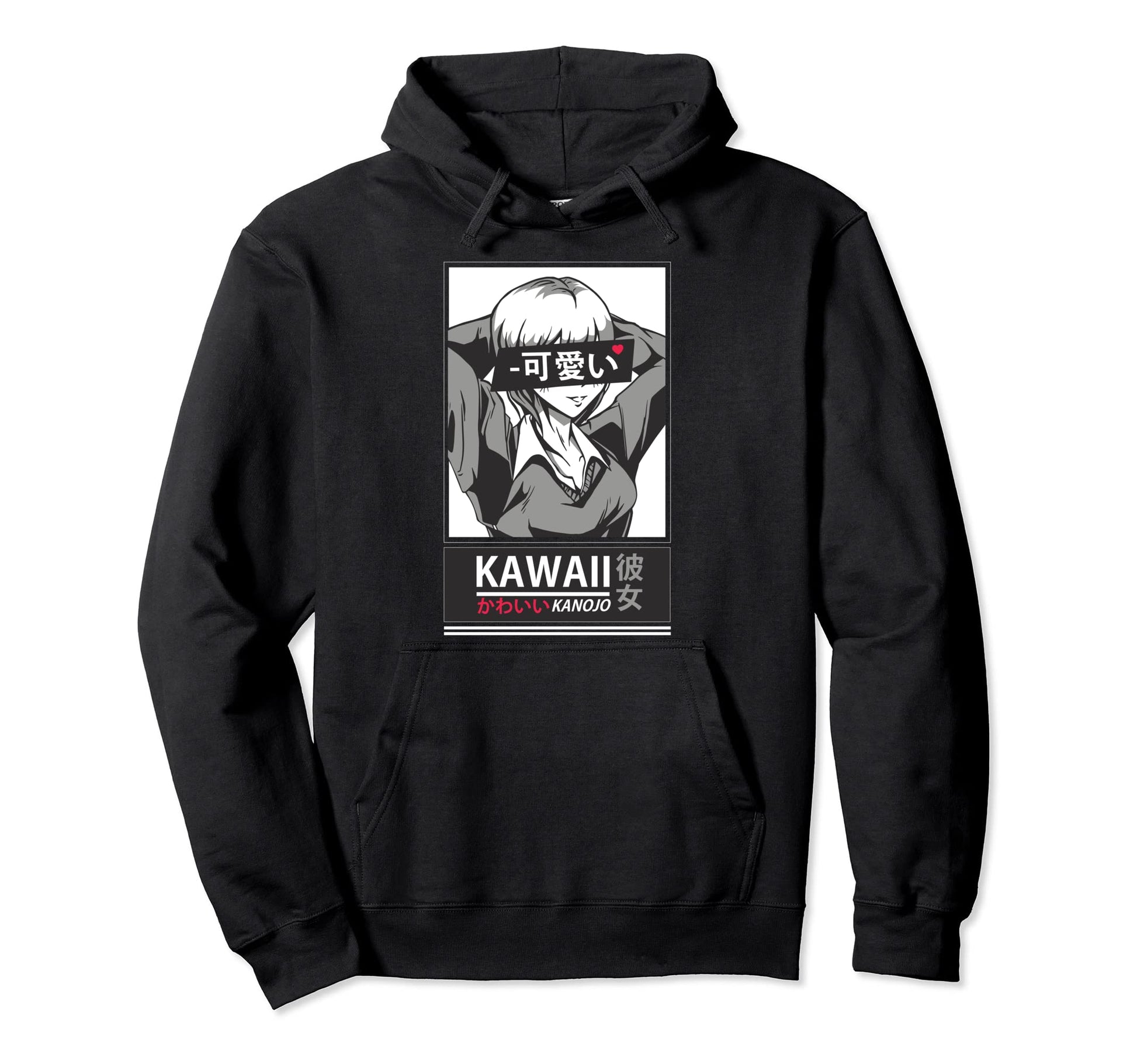 Kawaii Girlfriend Japanese Anime Hoodie - Minimalist Print for Adults - T-Shirt, Sweatshirt, Hoodie