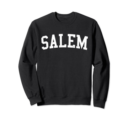 Salem India Distressed White Sweatshirt - Custom Art Print Men Women - T-Shirt, Sweatshirt, Hoodie