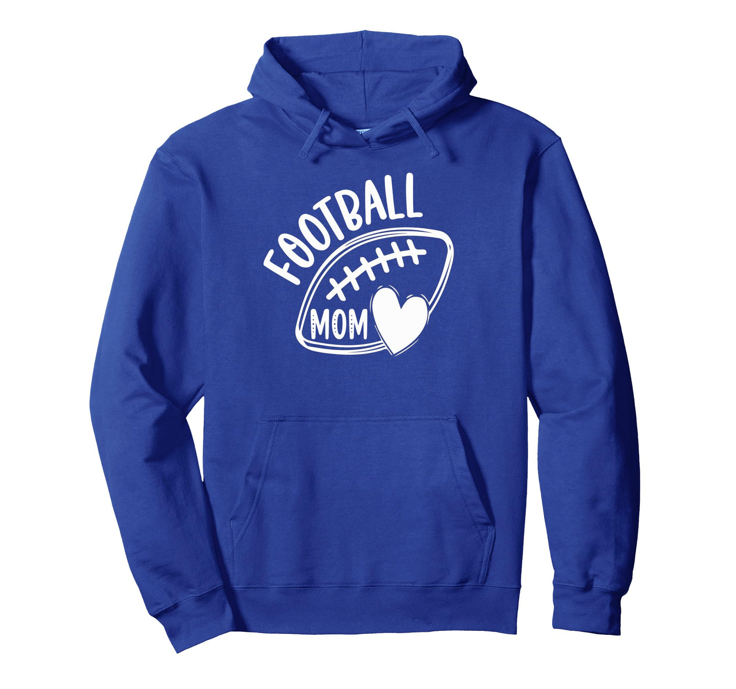 Womens Game Day White And Blue High Hoodie - Graphic Print Men Women - T-Shirt, Sweatshirt, Hoodie