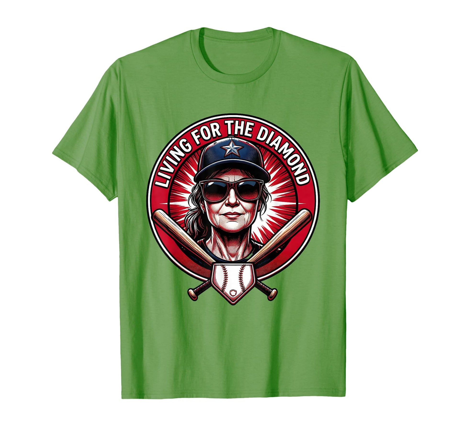 Living Diamond Baseball Mama T-Shirt - Trendy Graphic Unisex - T-Shirt, Sweatshirt, Hoodie
