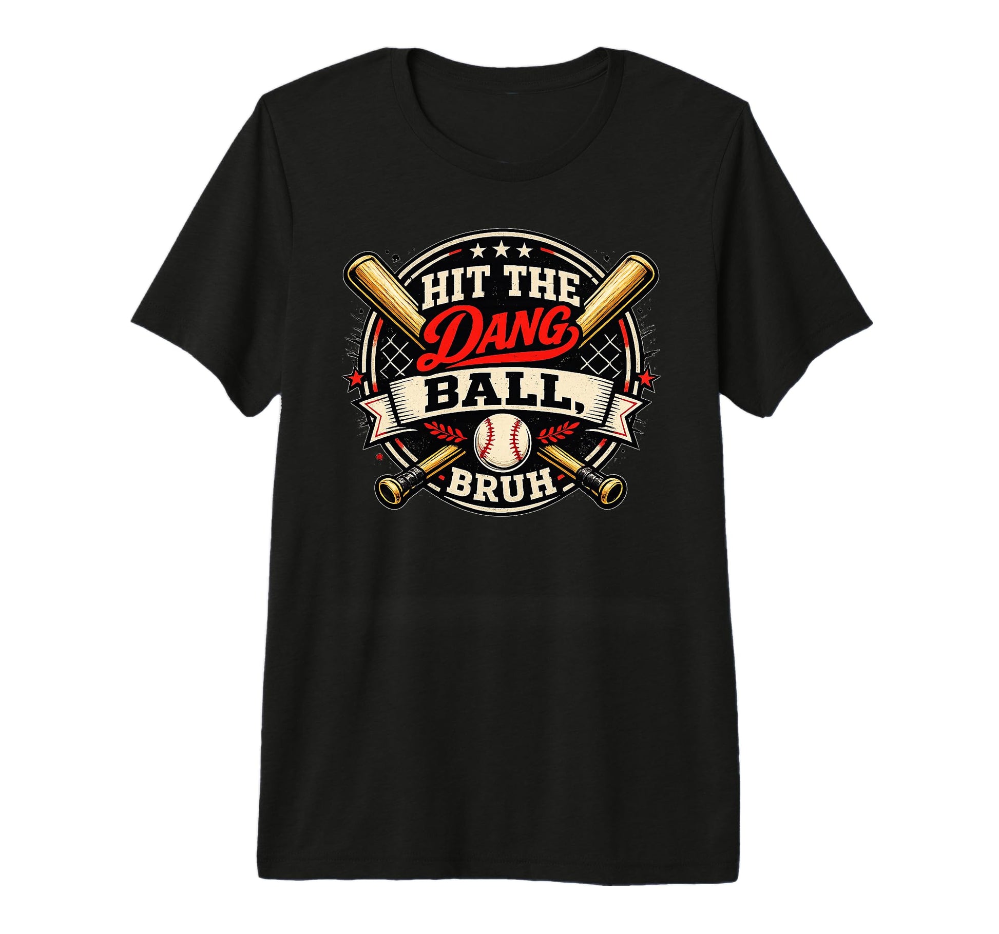 Baseball Mom Says Hit Dang Ball Bruh T-Shirt - Unique Graphic Men Women - T-Shirt, Sweatshirt, Hoodie