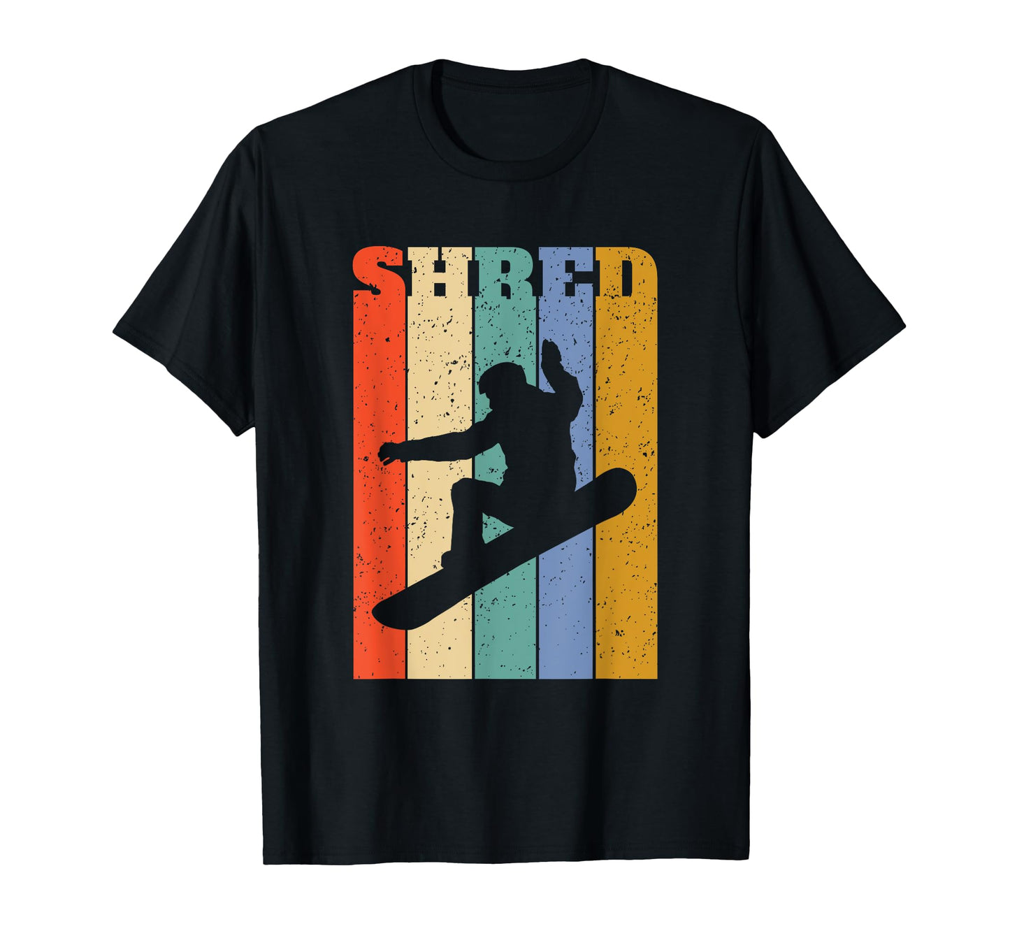 Snowboard Shred Vertical Stripes T-Shirt - Unique Graphic Unisex - T-Shirt, Sweatshirt, Hoodie