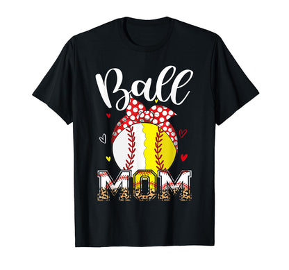 Ball Mom Softball Baseball Headband T-Shirt - Novelty Apparel Men Women - T-Shirt, Sweatshirt, Hoodie