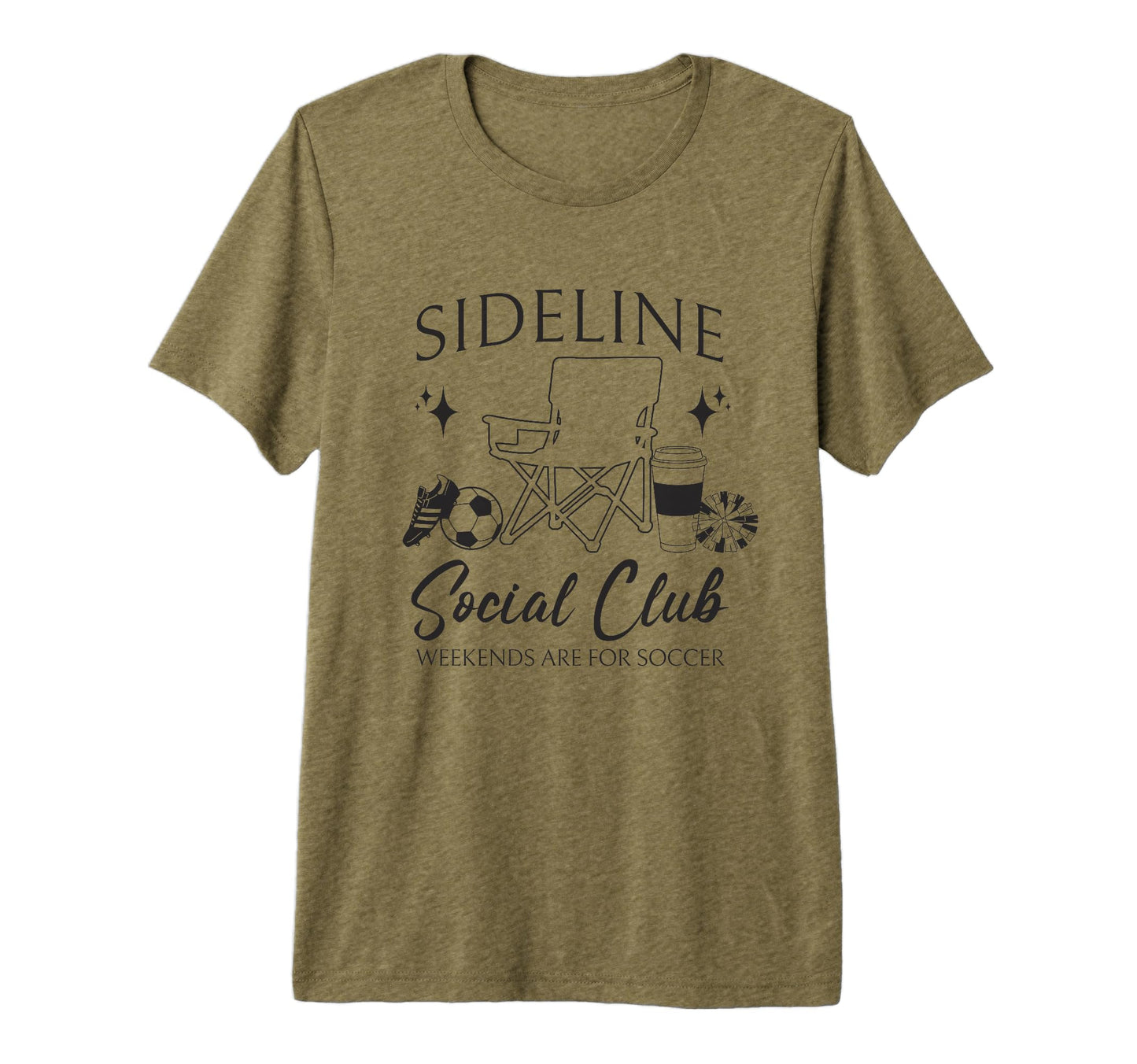 Sideline Social Club Soccer Mom Game T-Shirt - Aesthetic Graphic Men Women - T-Shirt, Sweatshirt, Hoodie