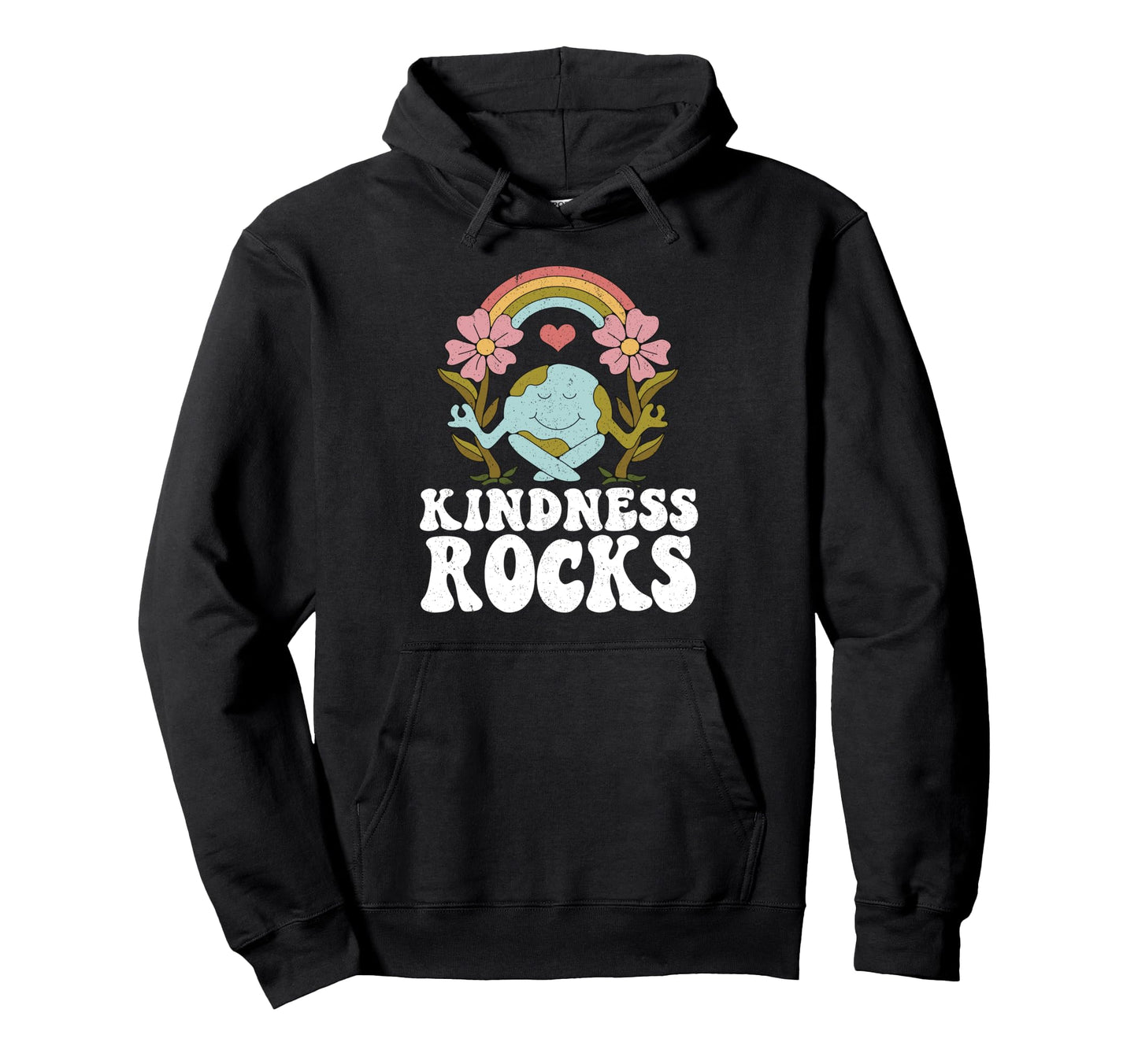 Earth Day Hippie Teacher Rainbow Hoodie - Streetwear Style for Adults - T-Shirt, Sweatshirt, Hoodie