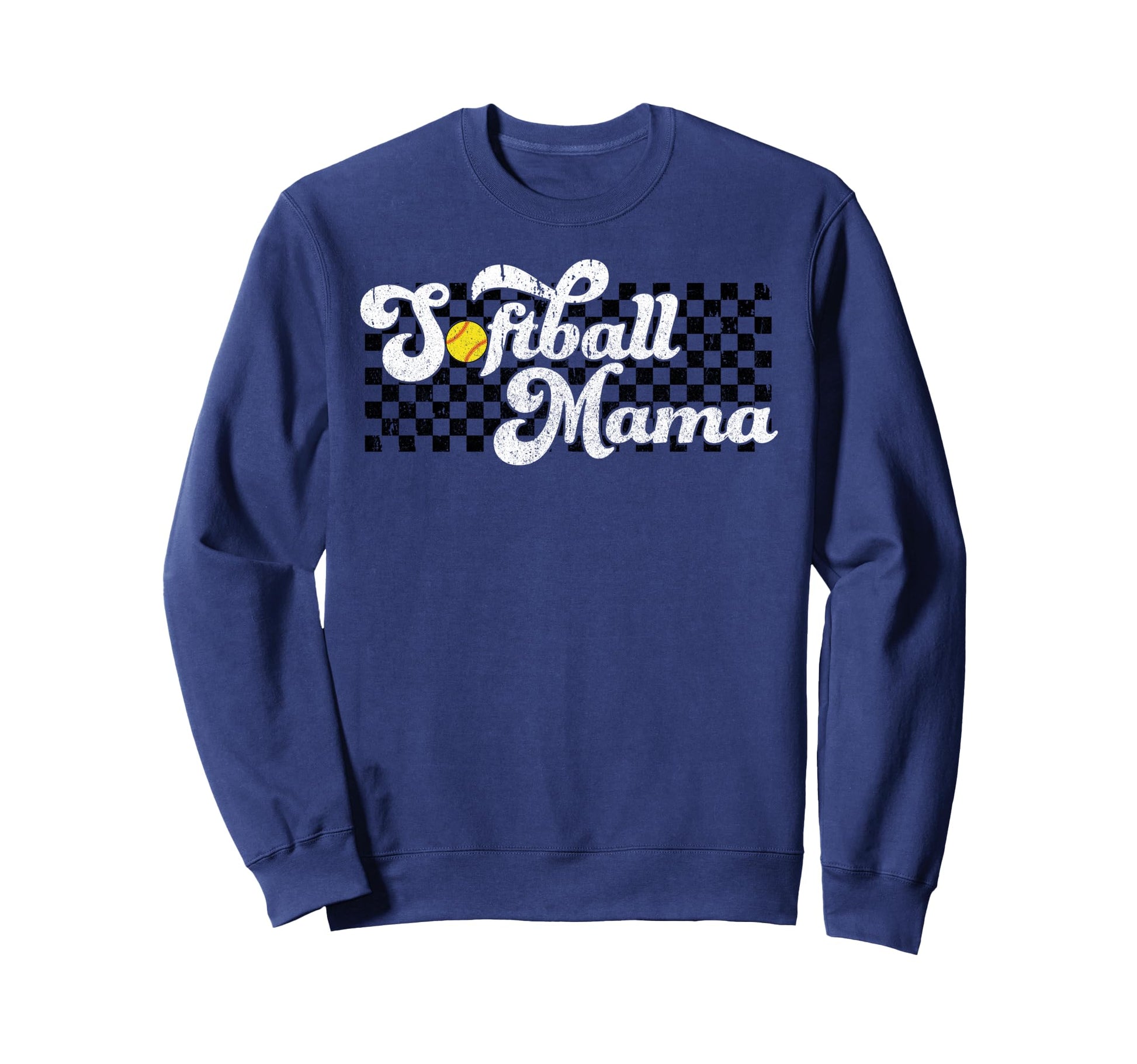 Softball Mama Mom Game Mothers Sweatshirt - Casual Everyday Wear Unisex - T-Shirt, Sweatshirt, Hoodie