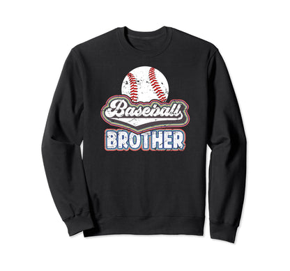 Baseball Brother Baseball Players Sweatshirt - Novelty Apparel Men Women - T-Shirt, Sweatshirt, Hoodie