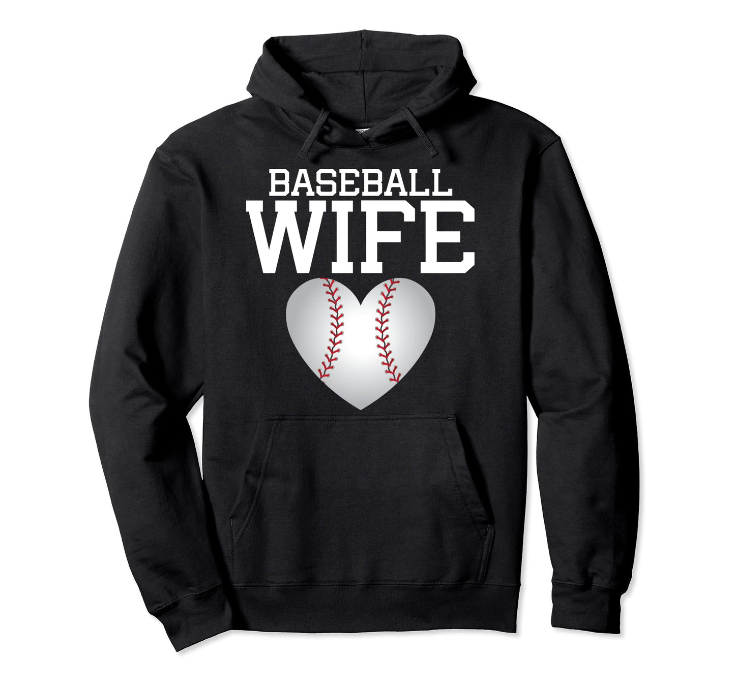 Baseball Wife Hoodie - Custom Art Print for Adults - T-Shirt, Sweatshirt, Hoodie