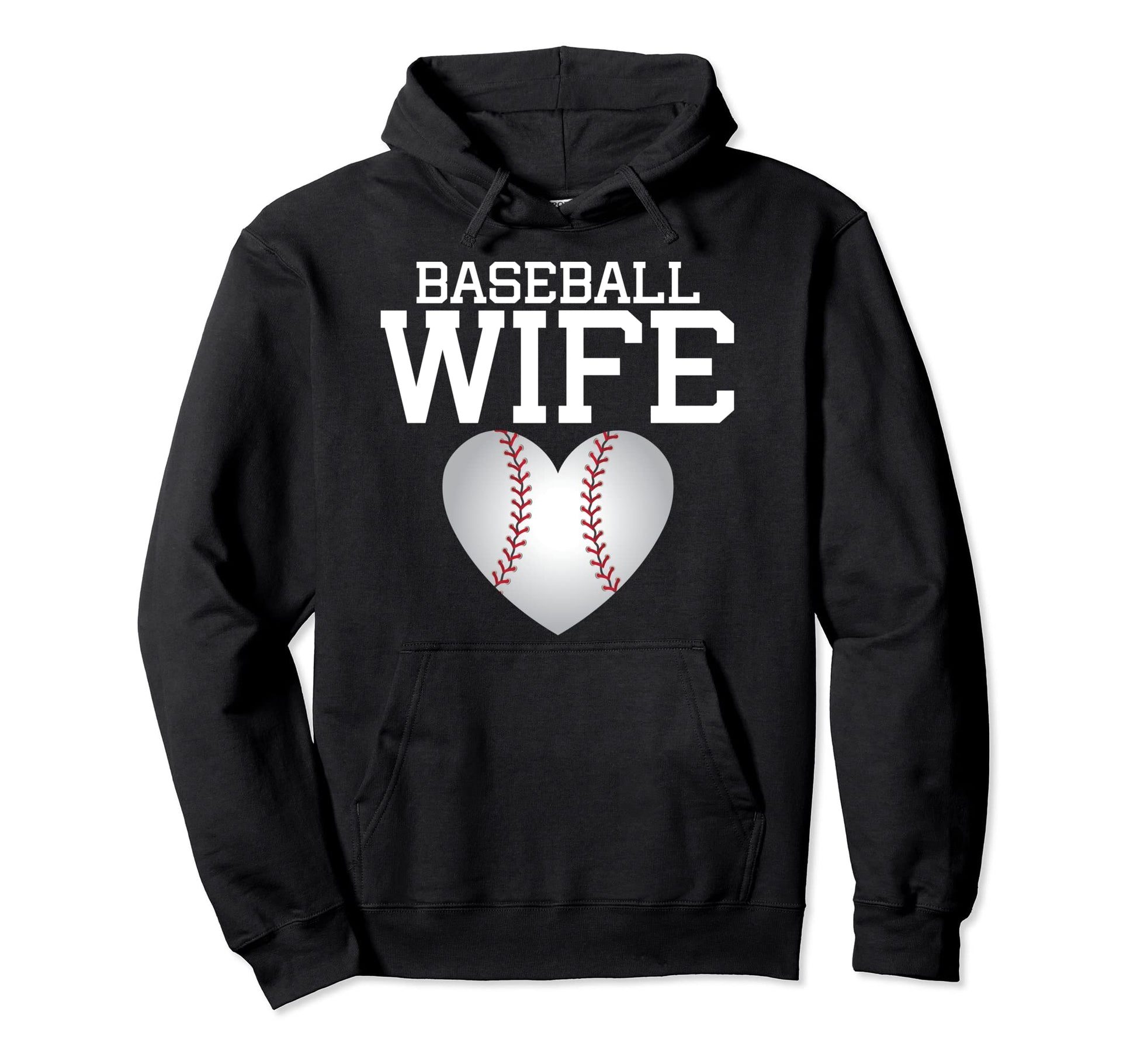 Baseball Wife Hoodie - Custom Art Print for Adults - T-Shirt, Sweatshirt, Hoodie