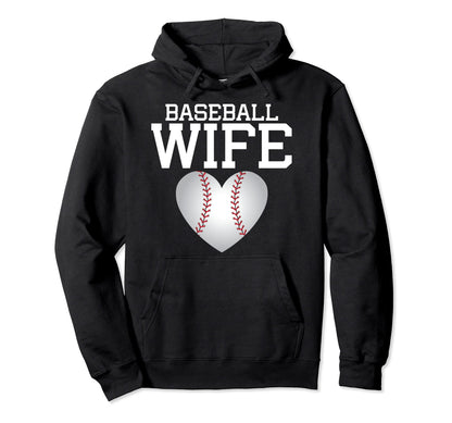 Baseball Wife Hoodie - Custom Art Print for Adults - T-Shirt, Sweatshirt, Hoodie