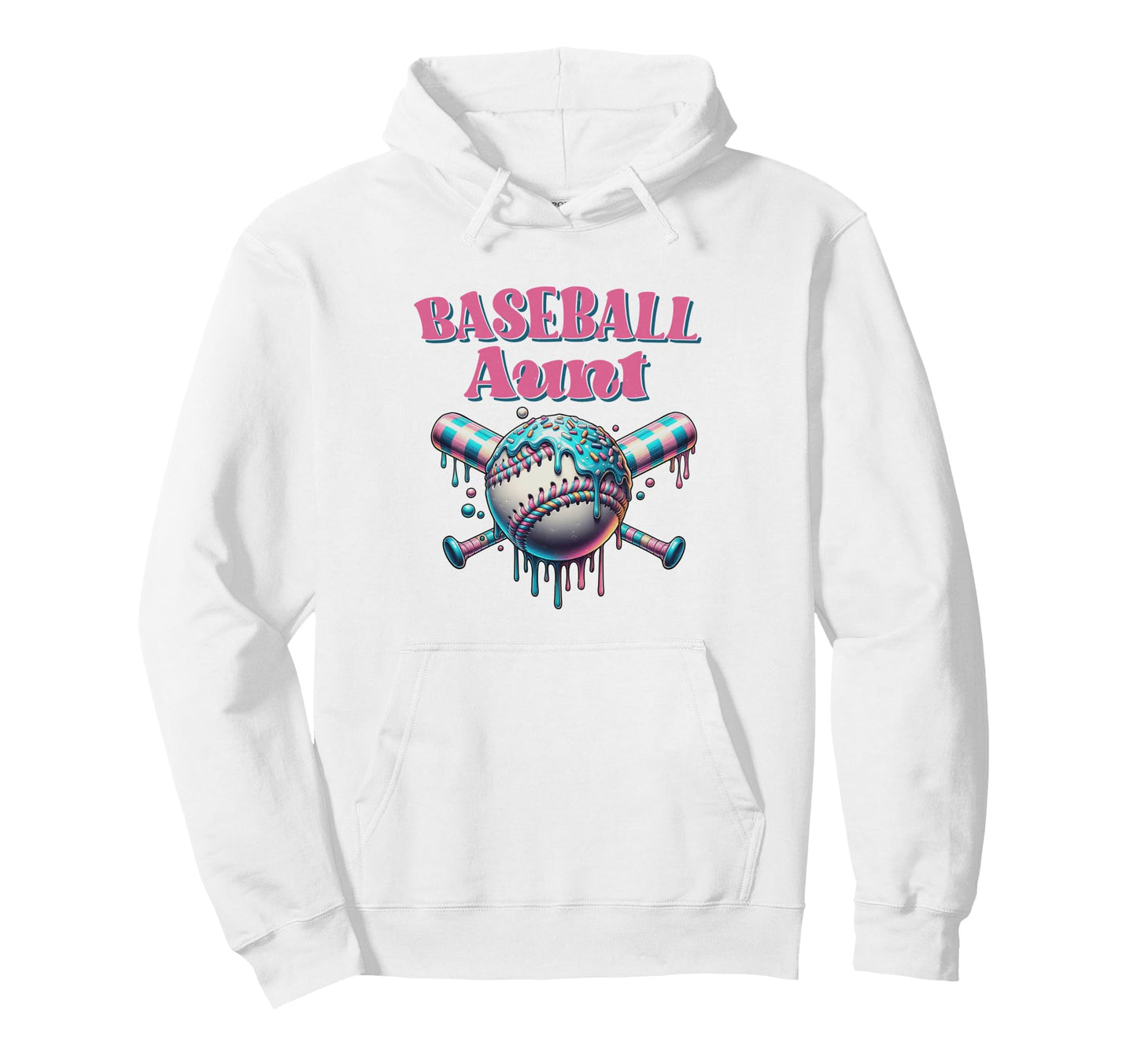 Baseball Aunt Gifts Mothers Day Hoodie - Novelty Apparel for Adults - T-Shirt, Sweatshirt, Hoodie